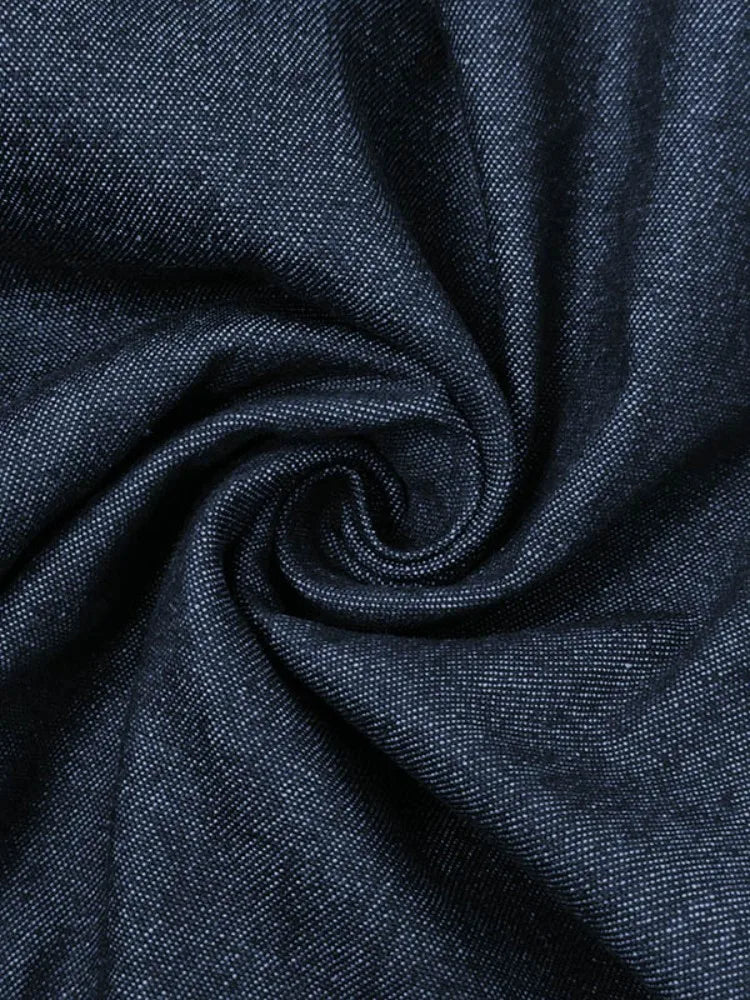 Missuoo Women's Dark Blue Denim Multi-Layer Ruffle Maxi Skirt Retro Casual Fashion Skirt 2026 Spring Fashion Fishtail Skirts
